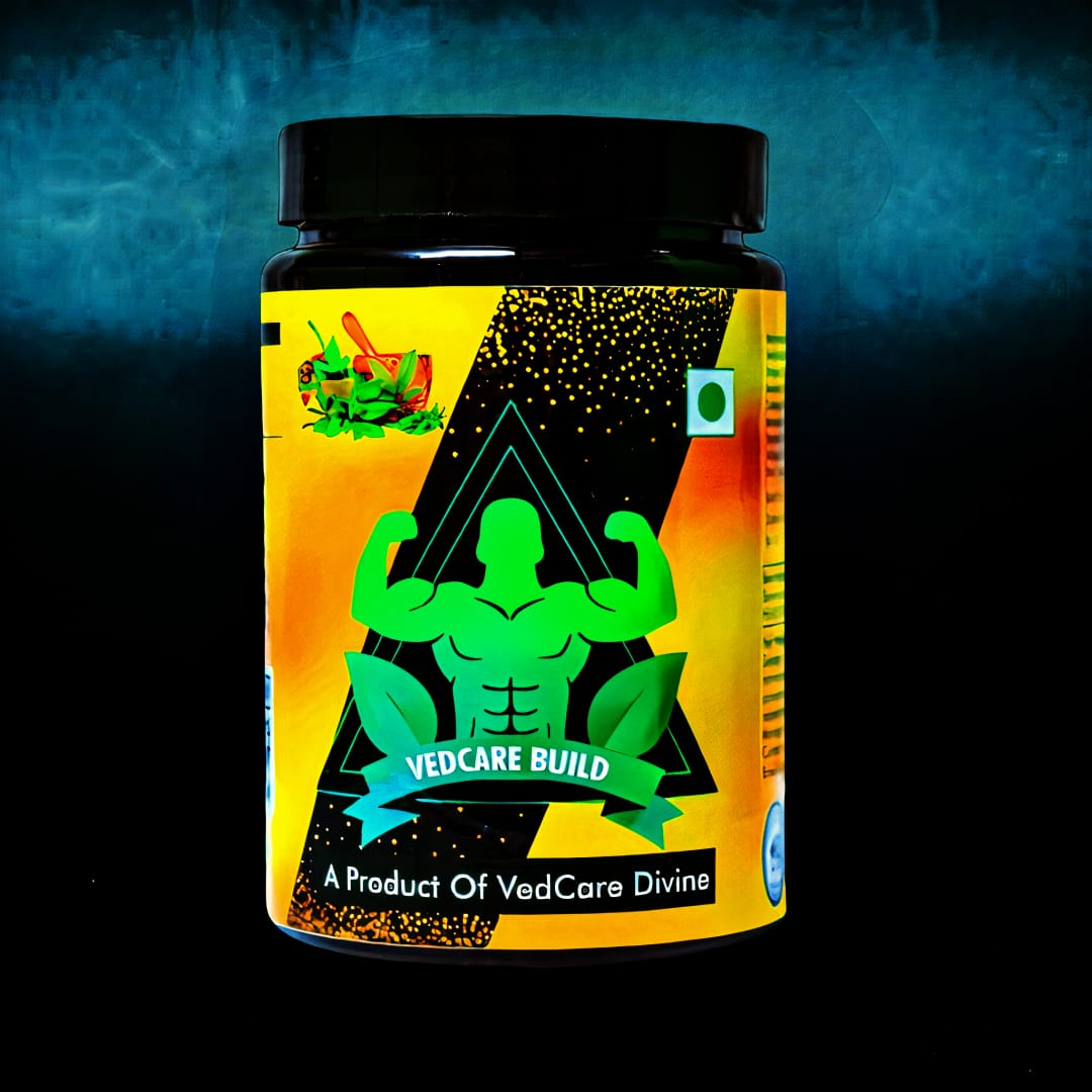 Vedcare Gold 💥वेदकेयर बिल्ड गोल्ड&nbsp; (1 month 4kg to 12 kg Weight Gain + MuscleMass ) 47 Herbs🌾🪸🫘🥜🫚