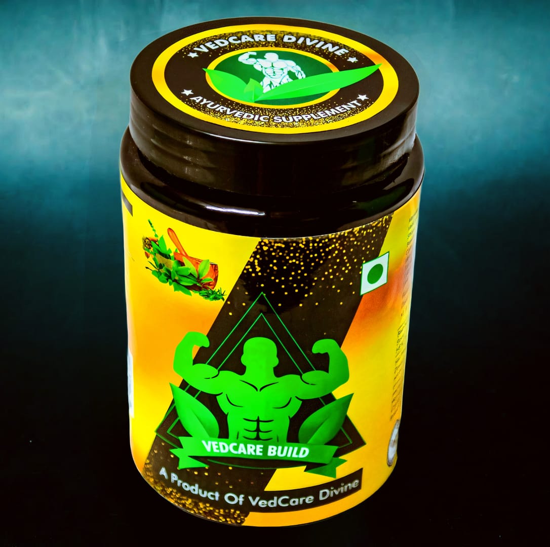 Vedcare Gold 💥वेदकेयर बिल्ड गोल्ड&nbsp; (1 month 4kg to 12 kg Weight Gain + MuscleMass ) 47 Herbs🌾🪸🫘🥜🫚